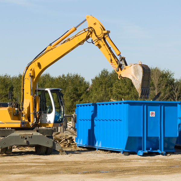 what happens if the residential dumpster is damaged or stolen during rental in Bienville County